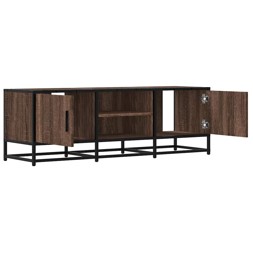 vidaXL Έπιπλο Τηλεόρασης Καφέ Δρυς 120x35x41 εκ Επεξ. Ξύλο/Μέταλλο
