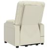 vidaXL Πολυθρόνα Μασάζ με Ανύψωση Κρεμ Συνθετικό Δέρμα