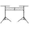 vidaXL Βάση Φωτισμού Μαύρη 338 x 115 x (180-300) εκ. Ατσάλινη