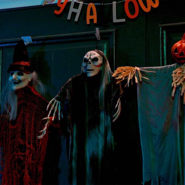 vidaXL Κρεμαστό Φάντασμα Χαλοουίν 3 pcs Πολύχρωμο 61 x 97 εκ