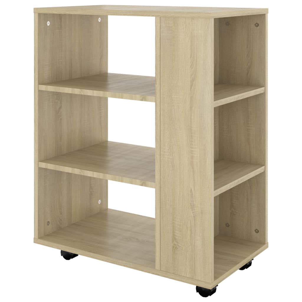vidaXL Ντουλάπι Τροχήλατο Sonoma Δρυς 60 x 35 x 75 εκ. από Επεξ. Ξύλο