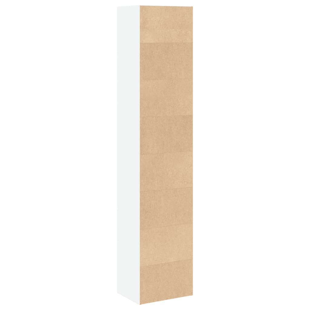 vidaXL Βιβλιοθήκη Λευκή 40x30x189 εκ. από Επεξεργασμένο Ξύλο