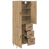 vidaXL Highboard 2 pcs Artisan Oak &Mu;&eta;&chi;&alpha;&nu;&iota;&kappa;ή &xi;&upsilon;&lambda;&epsilon;ί&alpha; &kappa;&alpha;&iota; &gamma;&upsilon;&alpha;&lambda;ί