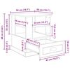 vidaXL Κομοδίνο με ράφι Παλαιό ξύλο 50 x 50 x 60 cm Επεξεργασμένο ξύλο