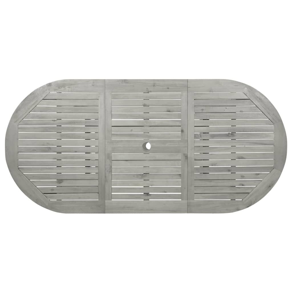 vidaXL Τραπεζαρία Κήπου (120-170) x 80 x 75 εκ. από Μασίφ Ξύλο Ακακίας