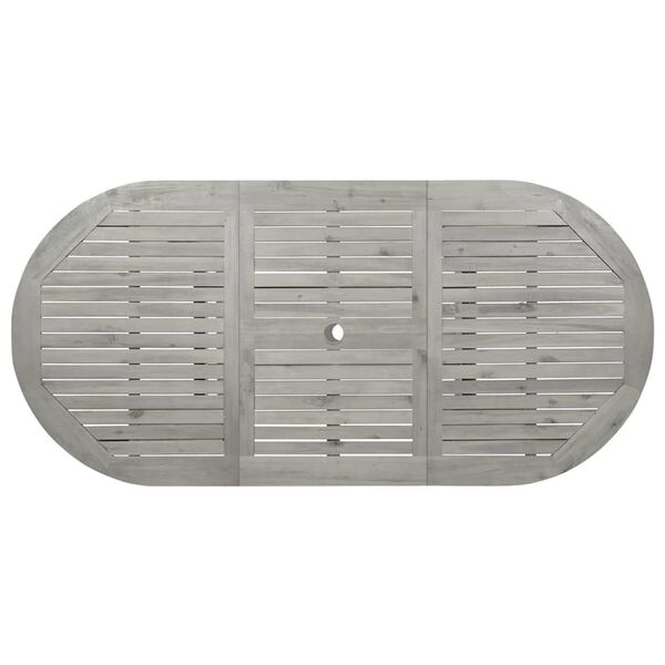 vidaXL Τραπεζαρία Κήπου (120-170) x 80 x 75 εκ. από Μασίφ Ξύλο Ακακίας