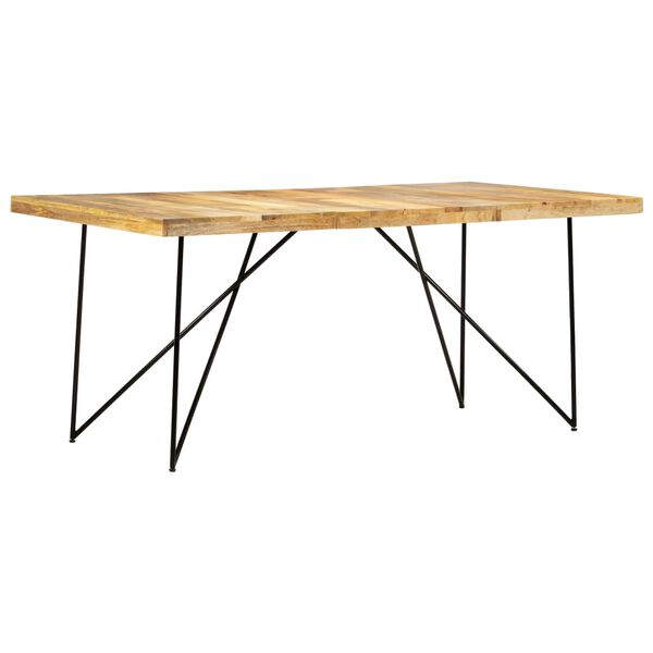 vidaXL Τραπεζαρία 180 x 90 x 76 εκ. από Μασίφ Ξύλο Μάνγκο