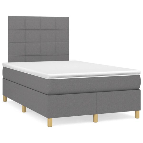 vidaXL &Kappa;&rho;&epsilon;&beta;ά&tau;&iota; Boxspring &mu;&epsilon; &Sigma;&tau;&rho;ώ&mu;&alpha; &Sigma;&kappa;&omicron;ύ&rho;&omicron; &Gamma;&kappa;&rho;&iota; 120x200 &epsilon;&kappa;. &Upsilon;&phi;&alpha;&sigma;&mu;ά&tau;&iota;&nu;&omicron;