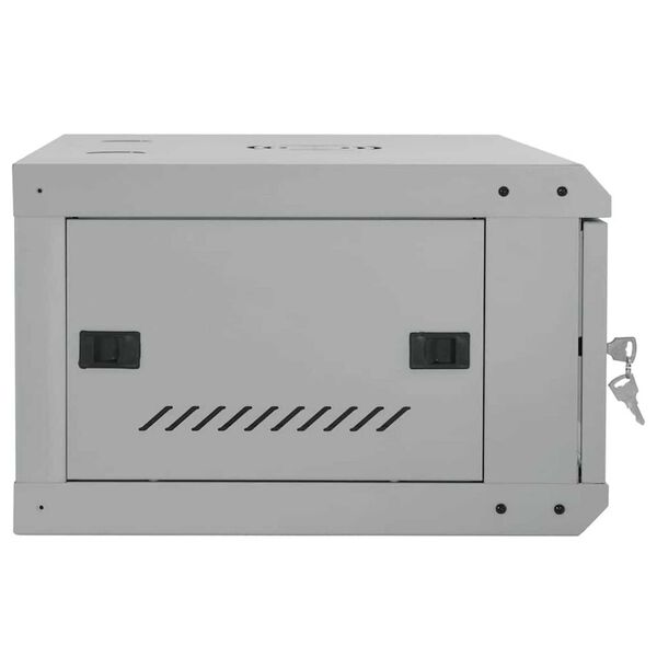 vidaXL Ντουλάπα δικτύου με αποθήκευση Γκρι 60 x 45 x 28 εκ Ατσάλι