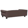 vidaXL Κρεβάτι Σκύλου Καφέ 95 x 55 x 30 εκ. από Συνθετικό Δέρμα