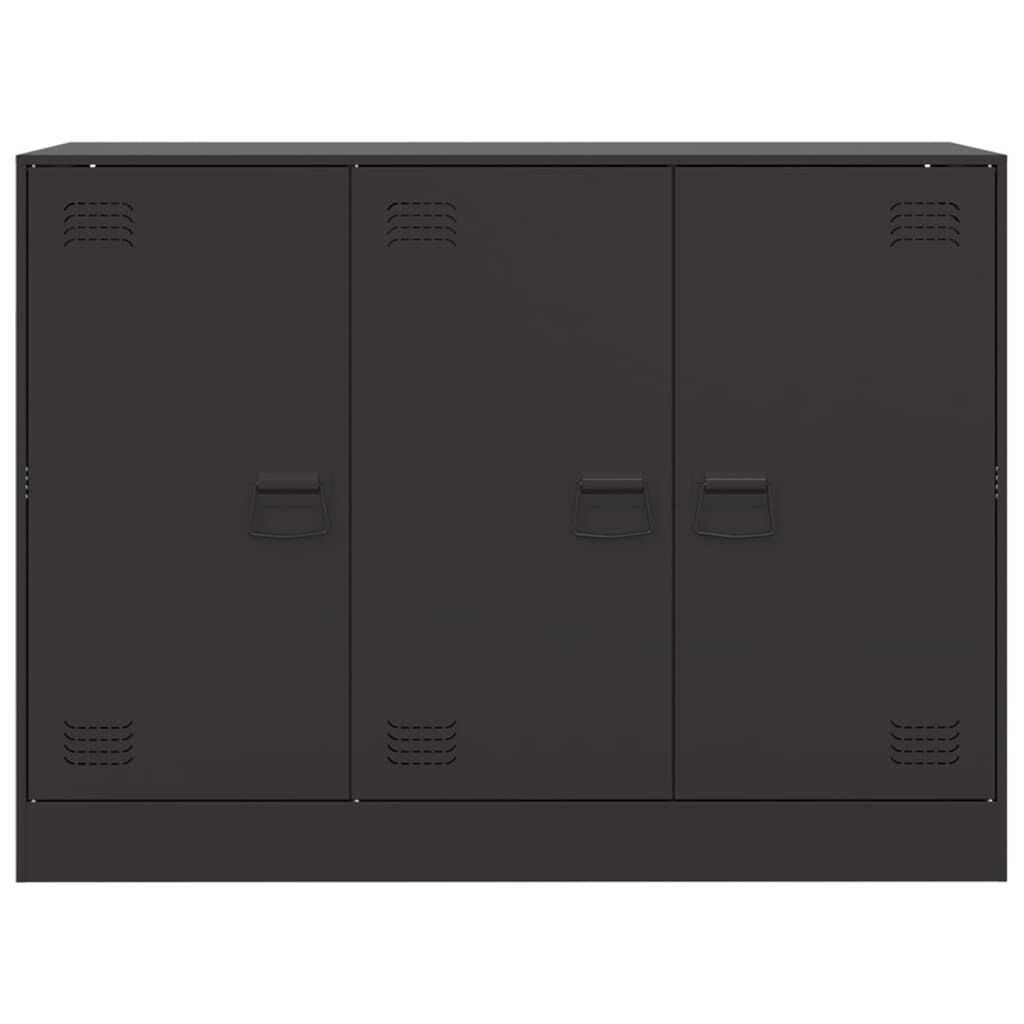 vidaXL Ντουλάπι Μαύρο 99x39x73 εκ. από Ατσάλι