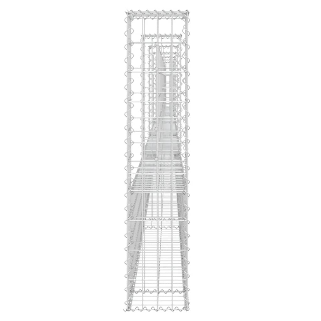 vidaXL Συρματοκιβώτια Στύλοι σε U Σχήμα 6 τεμ. 620x20x100 εκ Σιδερένια