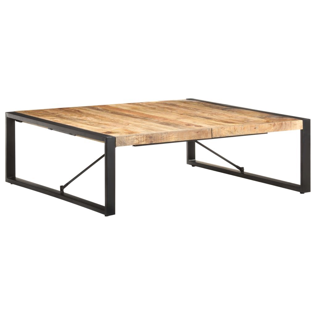 vidaXL Τραπεζάκι Σαλονιού 120 x 120 x 40 εκ. Ακατέργαστο Ξύλο Μάνγκο