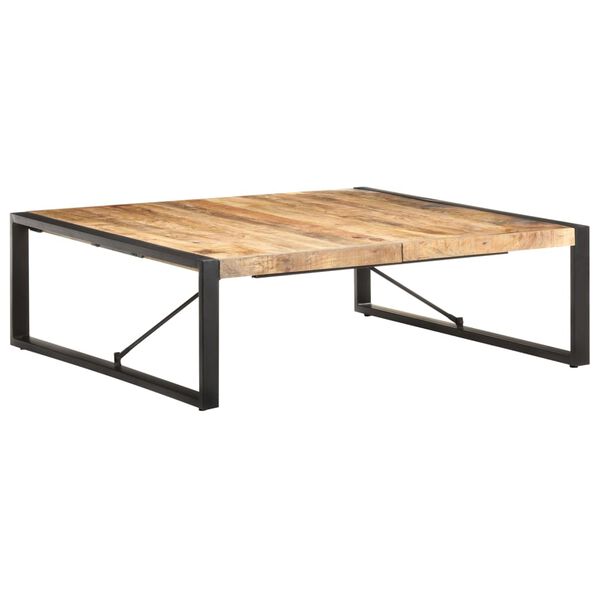 vidaXL Τραπεζάκι Σαλονιού 120 x 120 x 40 εκ. Ακατέργαστο Ξύλο Μάνγκο