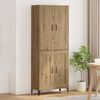 vidaXL Highboard Artisan Oak 69,5 x 34 x 180 &epsilon;&kappa;. &Epsilon;&pi;&epsilon;&xi;&epsilon;&rho;&gamma;&alpha;&sigma;&mu;έ&nu;&omicron; &xi;ύ&lambda;&omicron;