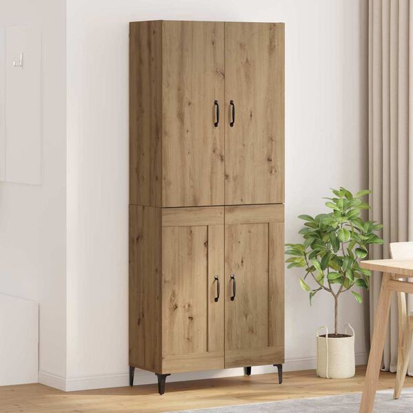 vidaXL Highboard Artisan Oak 69,5 x 34 x 180 &epsilon;&kappa;. &Epsilon;&pi;&epsilon;&xi;&epsilon;&rho;&gamma;&alpha;&sigma;&mu;έ&nu;&omicron; &xi;ύ&lambda;&omicron;