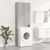 vidaXL Ντουλάπι Πλυντηρίου Γκρι Sonoma 64 x 25,5 x 190 εκ.