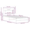 vidaXL Πλαίσιο Κρεβ. Χωρ. Στρώμα Sonoma Δρυς 90 x 190 εκ. Επεξ. Ξύλο