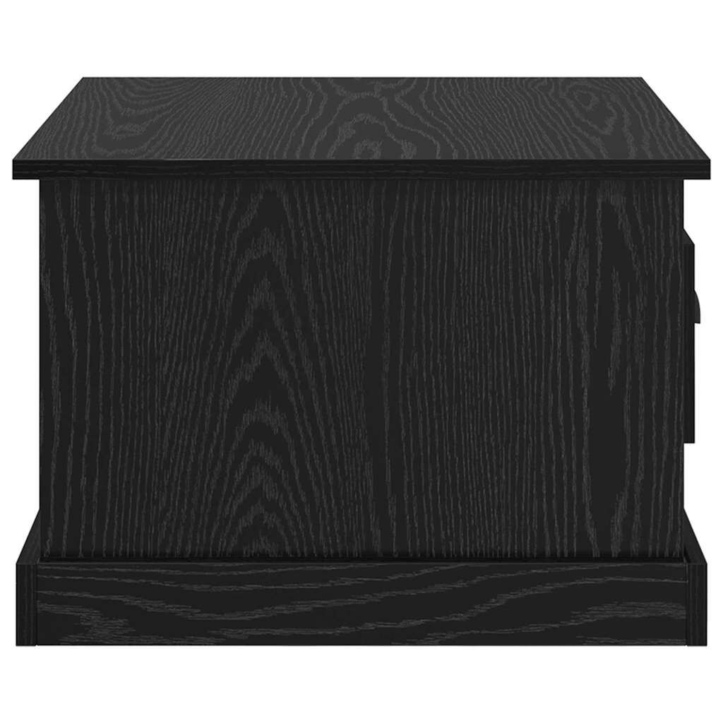vidaXL Τραπεζάκι σαλονιού with Drawer Μαύρη δρυς 50 x 50 x 35 cm