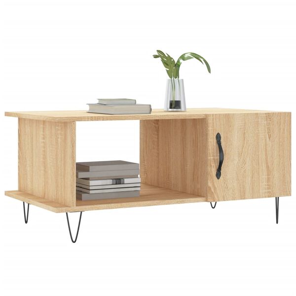 vidaXL Τραπεζάκι Σαλονιού Sonoma Δρυς 90x50x40 εκ. Επεξεργασμένο Ξύλο