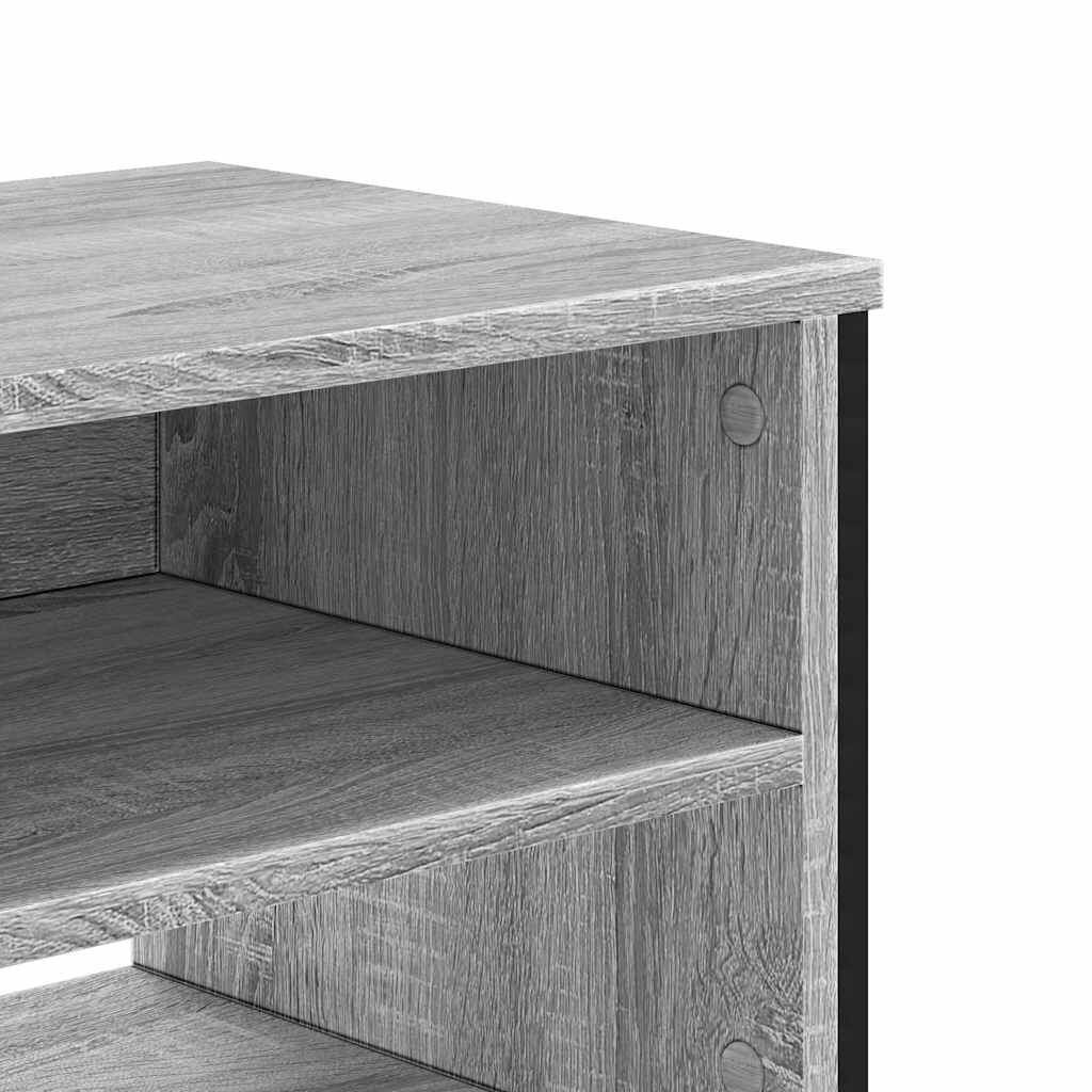 vidaXL Έπιπλο Τηλεόρασης Γκρι Sonoma 122x34x41 εκ. από Επεξεργ. Ξύλο