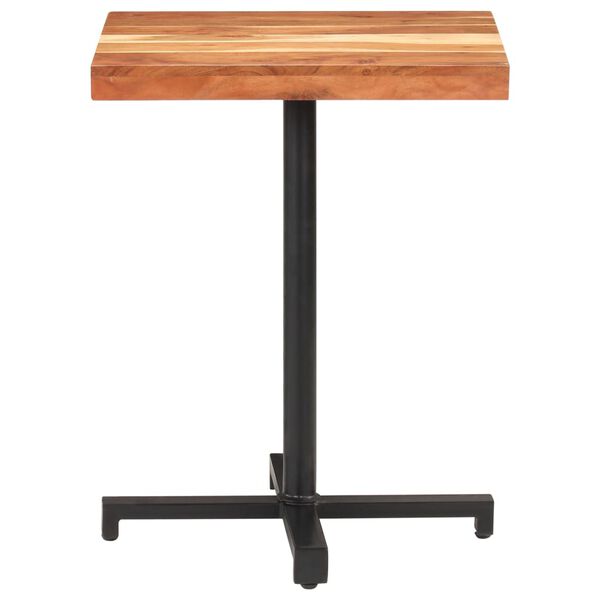 vidaXL Τραπέζι Bistro Τετράγωνο 60 x 60 x 75 εκ. Μασίφ Ξύλο Ακακίας