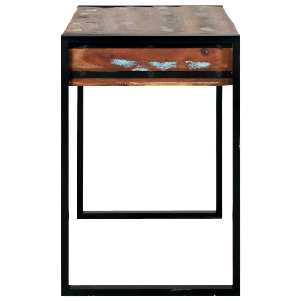 vidaXL Καθρέφτης Βεντάλια Πολύχρωμο 100x50x75 εκ. Συμπαγές Ξύλο Ανακυκλωμένο