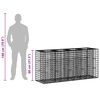 vidaXL &Alpha;&nu;&alpha;&sigma;&eta;&kappa;&omega;&mu;έ&nu;&omicron; &kappa;&rho;&epsilon;&beta;ά&tau;&iota; gabion &Alpha;&sigma;&eta;&mu;ί 170 x 50 x 80 &epsilon;&kappa;