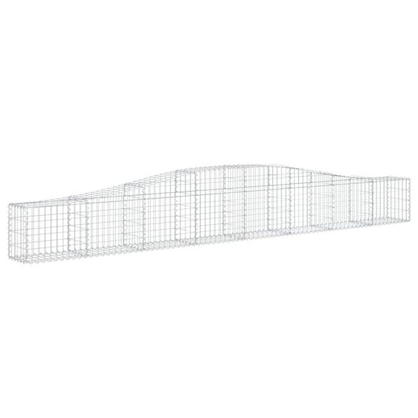 vidaXL Συρματοκιβώτια Τοξωτά 15 τεμ. 400x30x40/60 εκ. Γαλβαν. Ατσάλι