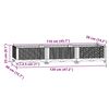 vidaXL Ζαρντινιέρα 120 x 40 x 23 εκ. από Πολυπροπυλένιο