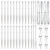 vidaXL Στύλος Περιφράξεων Άλλο 26 pcs Ασημί 3.2 x 3.2 x 60 εκ Ατσάλι