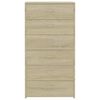 vidaXL Συρταριέρα με 6 Συρτάρια Sonoma Δρυς 50x34x96 εκ. Επεξ. Ξύλο