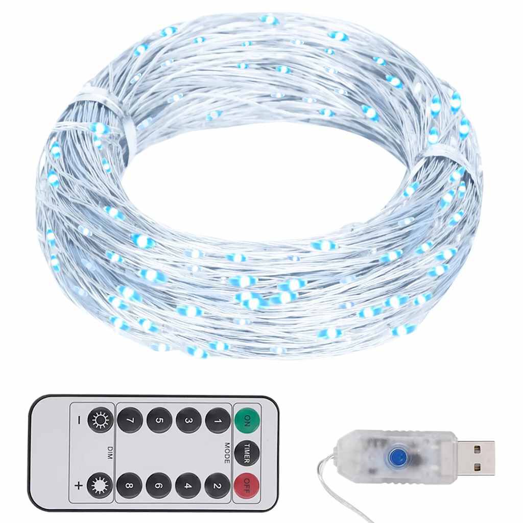 vidaXL Φωτάκια με 150 LED Ψυχρό Λευκό 15 μ.