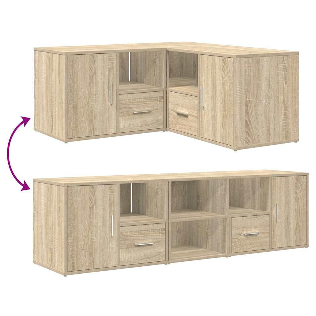 vidaXL Ντουλάπι Γωνιακό Sonoma Δρυς 160x40x45 εκ. Επεξεργασμένο Ξύλο