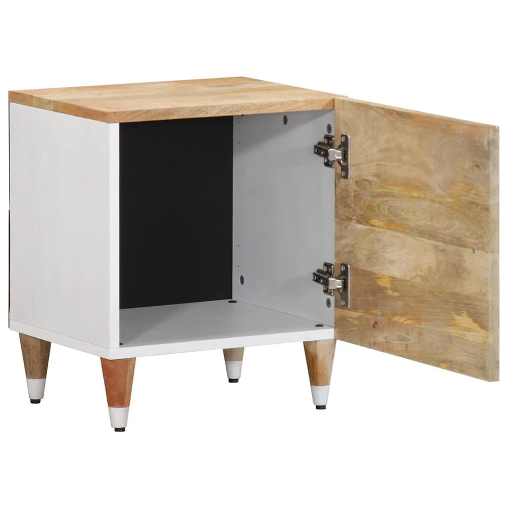 vidaXL Κομοδίνα 2 τεμάχια 40x33,5x46 cm μασίφ ξύλο Mango