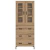 vidaXL Highboard &mu;&epsilon; &sigma;&upsilon;&rho;&tau;ά&rho;&iota; 2 pcs Artisan Oak &Epsilon;&pi;&epsilon;&xi;&epsilon;&rho;&gamma;&alpha;&sigma;&mu;έ&nu;&omicron; &xi;ύ&lambda;&omicron;