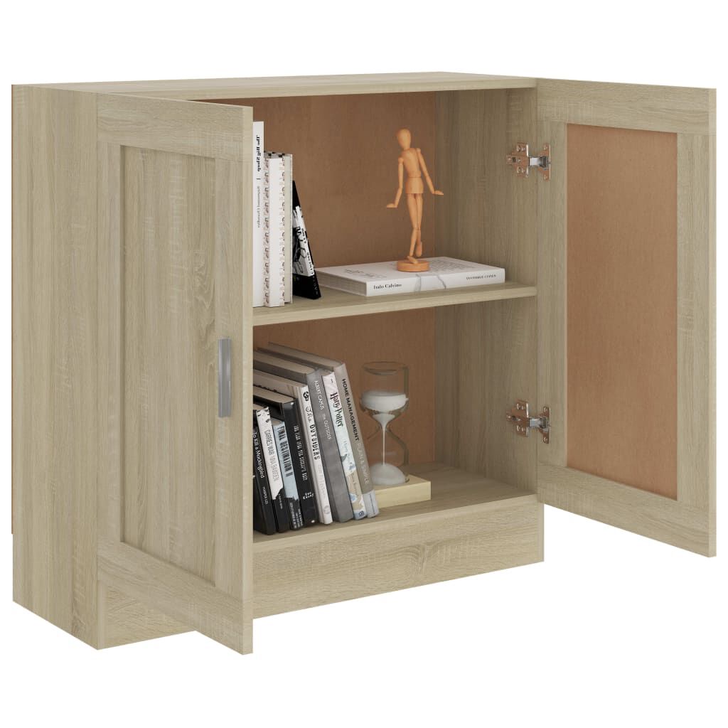 vidaXL Βιβλιοθήκη Χρώμα Sonoma Δρυς 82,5 x 30,5 x 80 εκ. Επεξ. Ξύλο