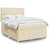 vidaXL &Kappa;&rho;&epsilon;&beta;ά&tau;&iota; Boxspring &mu;&epsilon; &Sigma;&tau;&rho;ώ&mu;&alpha; &Kappa;&rho;&epsilon;&mu; 140x200 &epsilon;&kappa;. &Upsilon;&phi;&alpha;&sigma;&mu;ά&tau;&iota;&nu;&omicron;