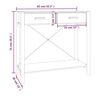 vidaXL Τραπέζι Κονσόλα 82 x 38 x 75 εκ. από Επεξεργασμένο Ξύλο