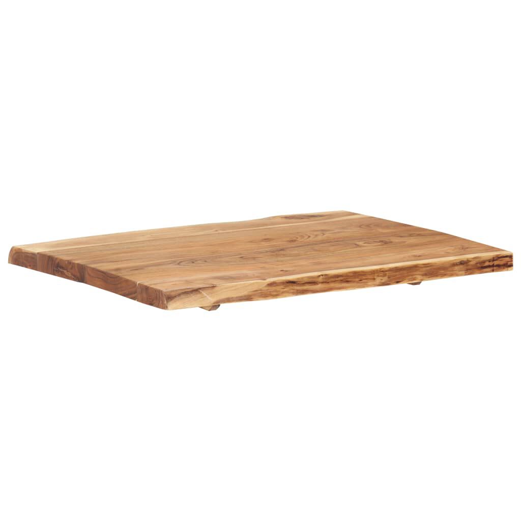 vidaXL Επιφάνεια Τραπεζιού 80 x (50-60) x 3,8 εκ. Μασίφ Ξύλο Ακακίας