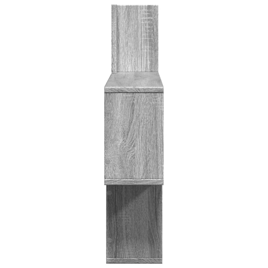 vidaXL Ραφιέρα Τοίχου Γκρι Sonoma 100x15x70 εκ. Επεξεργασμένο Ξύλο