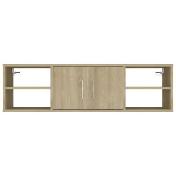 vidaXL Ράφι Τοίχου Sonoma Δρυς 102 x 30 x 29 εκ. Επεξ. Ξύλο