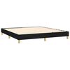 vidaXL Κρεβάτι Boxspring με Στρώμα & LED Μαύρο 160x200 εκ. Υφασμάτινο