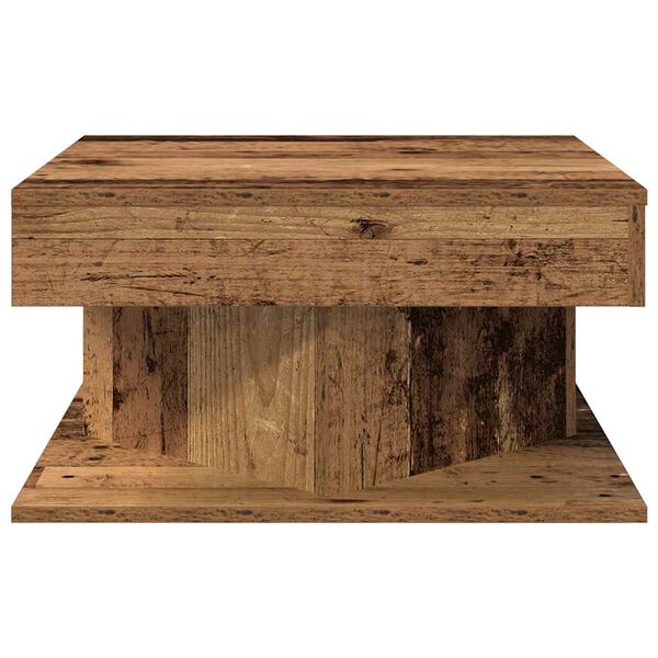 vidaXL Τραπεζάκι σαλονιού Παλιό ξύλο 55x55x30 cm Κατασκευασμένο ξύλο