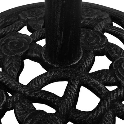 vidaXL Βάση Ομπρέλας Μαύρη 40 x 40 x 32 εκ. από Χυτοσίδηρο