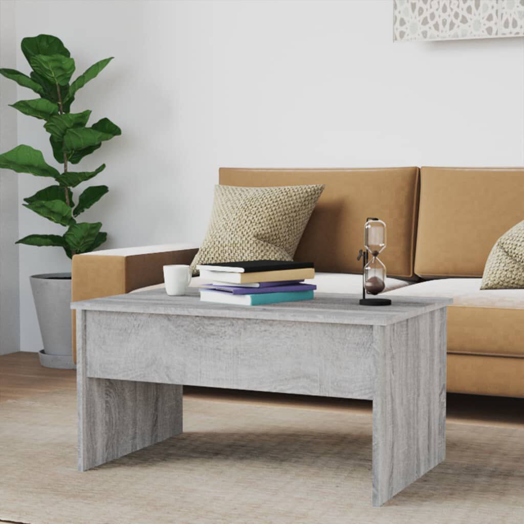 vidaXL Τραπεζάκι Σαλονιού Γκρι Sonoma80x50,5x41,5εκ.Επεξεργασμένο Ξύλο