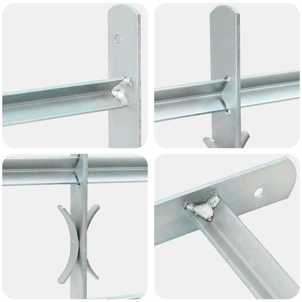 Κάγκελα Παραθύρων Ασφαλείας Ρυθμιζόμενα με 3 Μπάρες 700-1050 χιλ.