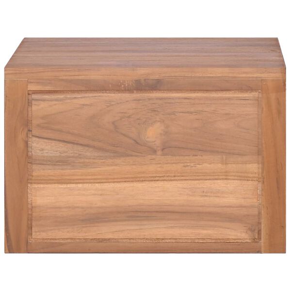vidaXL Έπιπλο Μπάνιου/Νιπτήρα Επιτοίχιο 45x45x30 εκ. Μασίφ Ξύλο Teak