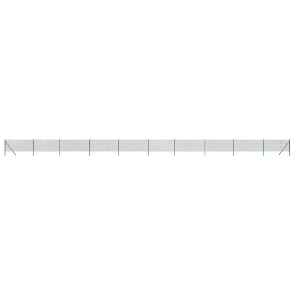 vidaXL Συρματόπλεγμα Περίφραξης Πράσινο 1 x 25 μ. με Στύλους