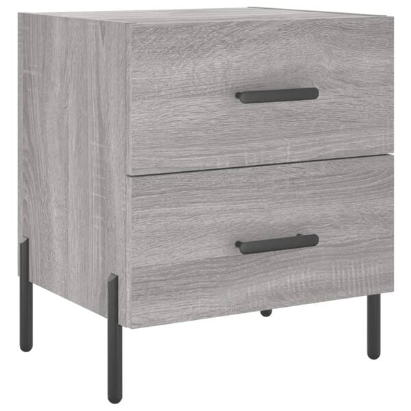 vidaXL Κομοδίνο Γκρι Sonoma 40 x 35 x 47,5 εκ. από Επεξεργασμένο Ξύλο